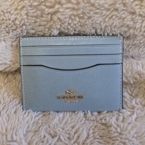 Coach Light Blue ID Card Case